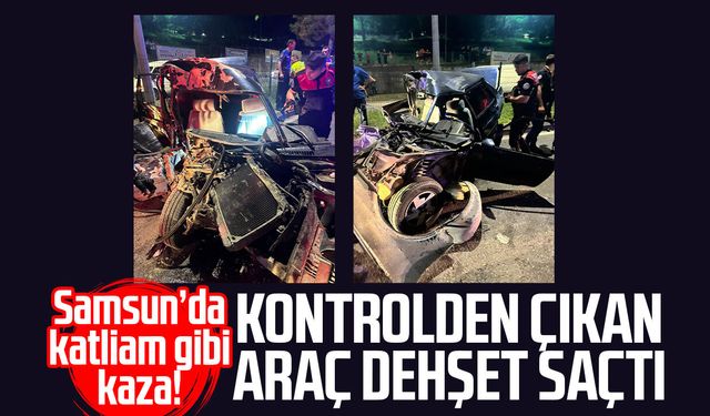 Samsun'da Tofaş araç park halindeki araçlara çarptı: 2'si ağır 3 yaralı