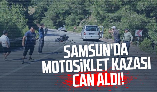 Motosiklet ile minibüs çarpıştı: Motosiklet sürücüsü hayatını kaybetti