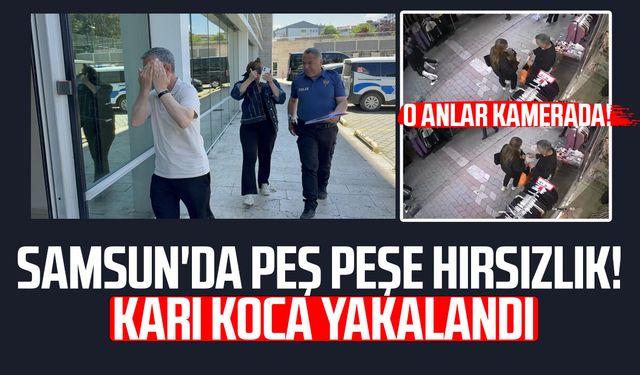 Giyim eşyası çalarken kameraya yakalanan karı koca gözaltına alındı