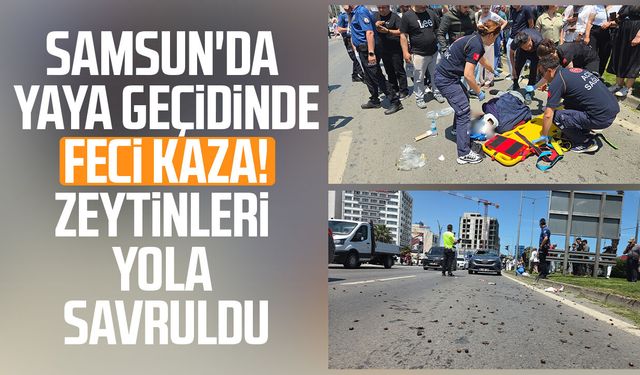 Samsun'da otomobilin çarptığı yaşlı adam ağır yaralandı