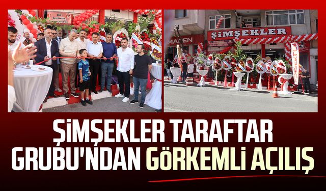 Samsunspor Şimşekler Taraftar Grubu'ndan görkemli açılış