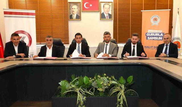 Atakum'daki gelir paylaşımı ihalesinde sözleşme imzalandı
