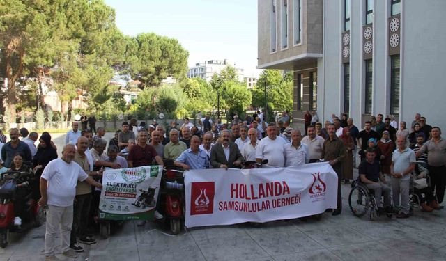 Avrupa'dan Samsun'a engelleri aşan dayanışma: 113 engellinin araç sevinci