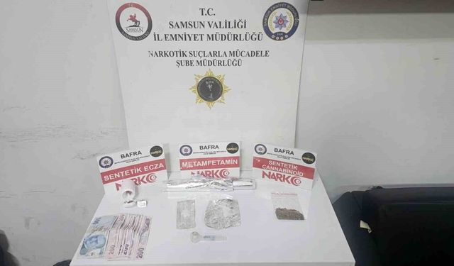 Bafra'da uyuşturucu operasyonu: 2 gözaltı