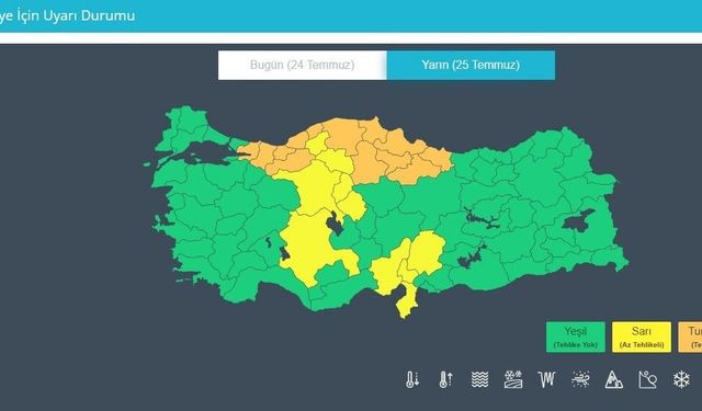 MGM'den turuncu kodlu uyarı: 'Çok kuvvetli ve şiddetli yağış bekleniyor'