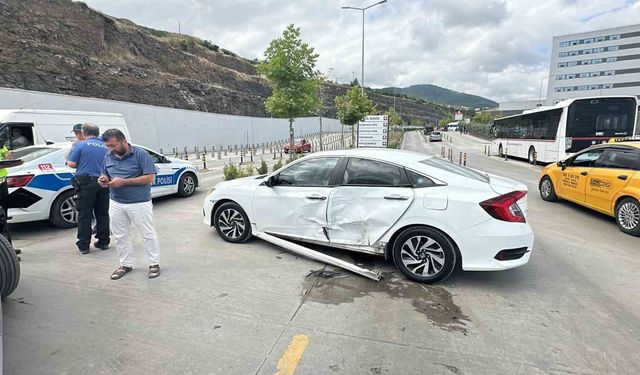 Samsun Şehir Hastanesi yerleşkesinde kaza: 1 yaralı