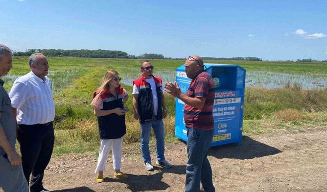 Samsun'a bitki ambalaj atıkları için 105 yeni konteyner