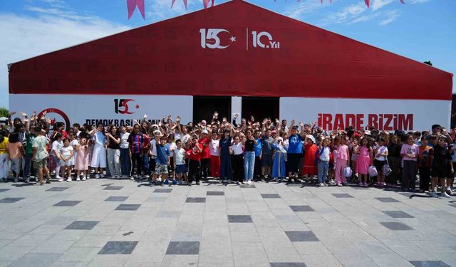 Samsun'da 15 Temmuz çadırına yoğun ilgi