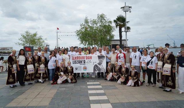Samsun'da Lozan'ın 103. yılında Ata'ya Saygı Koşusu düzenlendi