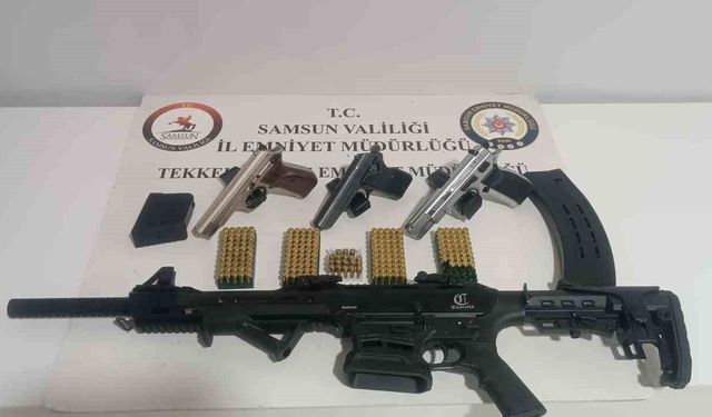 Samsun'da ruhsatsız silah operasyonu