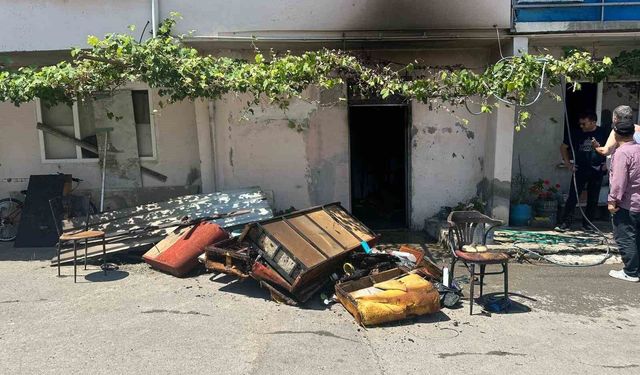 Samsun'da yangın paniği