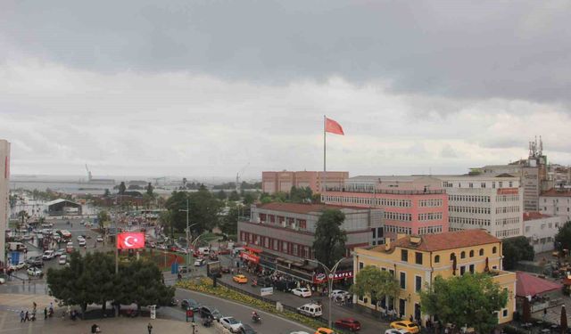 Samsun'u serinleten yağmur
