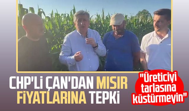 CHP Samsun Milletvekili Dr. Murat Çan'dan mısır fiyatlarına tepki
