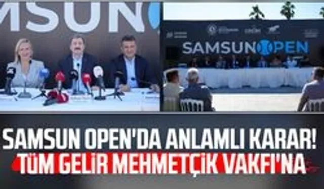 Samsun Open ATP Challenger 50 Tenis Turnuvası'nın geliri Mehmetçik Vakfı'na bağışlanacak
