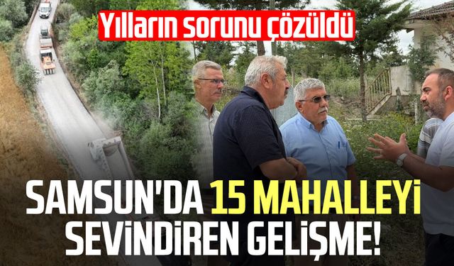 Kırsal mahallenin 40 yıllık asfalt hasreti sona erdi