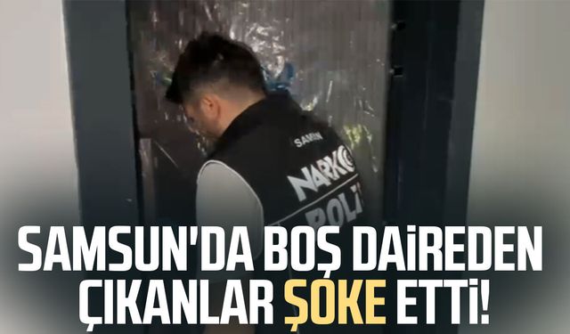 Samsun'da boş eve zehir baskını! Binlerce adet ele geçirildi