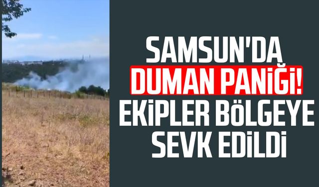 Samsun'da duman paniği! Ekipler bölgeye sevk edildi
