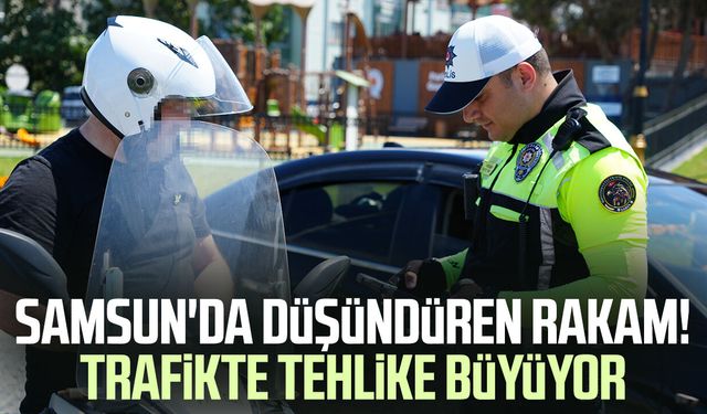Samsun'da motosiklet kazalarında alarm