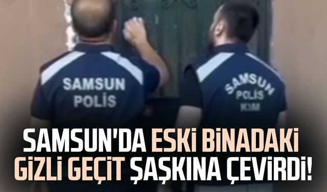 Samsun'da halı altındaki gizli geçit kaçak kazıyı ortaya çıkardı