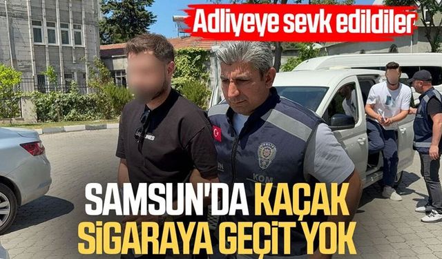 Samsun'da 1 milyonu aşkın kaçak makarona 2 gözaltı
