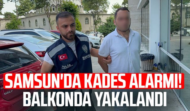 Balkondan eve girmek isteyen koca KADES'le yakalandı