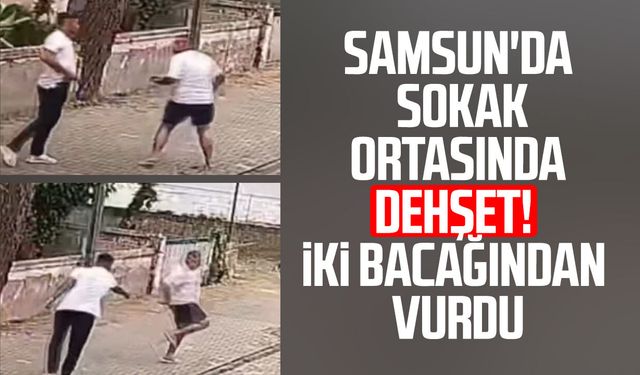 Önce yumrukladı, sonra bacaklarından vurdu: O anlar kamerada