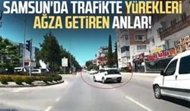 Kontrolsüz şerit değiştiren sürücü kazaya davetiye çıkardı