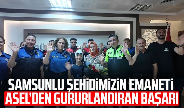 Şehit polisin emaneti Eylül Asel yüzmede gururlandırdı
