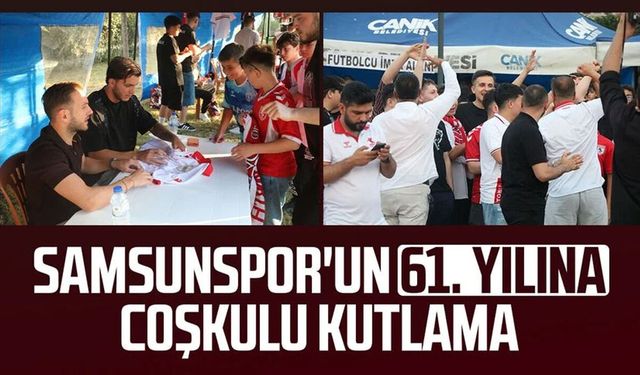 Samsunspor'un 61. yılına coşkulu kutlama