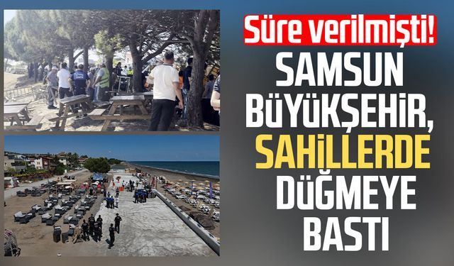 Atakum sahilinde işgal denetimi