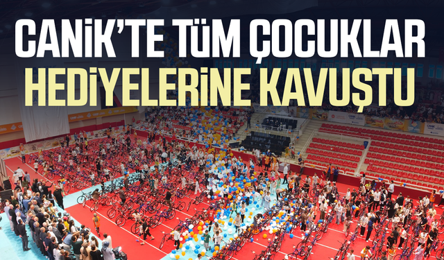 Samsun'da camiler çocuklarla şenlendi, 2 bin 500 çocuk hediyelerine kavuştu