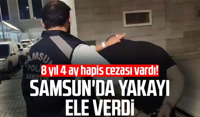 Samsun'da aranan uyuşturucu hükümlüsü yakalandı