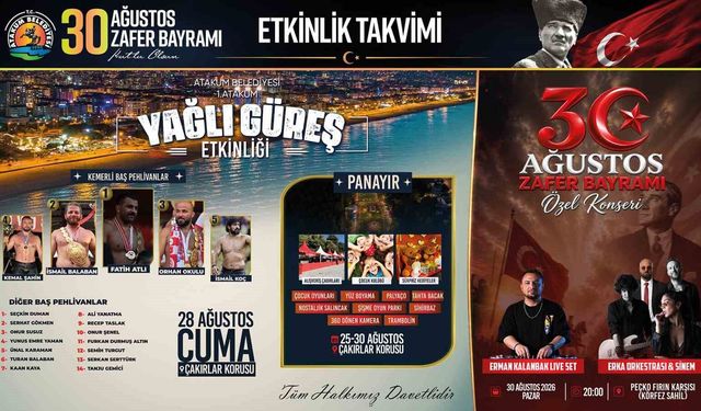 Atakum'da 30 Ağustos coşkusu günler öncesinden başlayacak