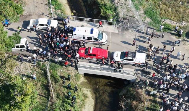 Bafra'da sulama kanalına düşen otomobilde kaybolan gençten acı haber