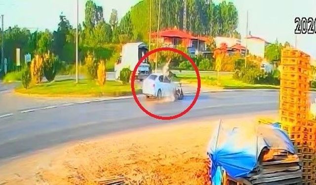 Bisikletli genç kızın öldüğü kaza kamerada