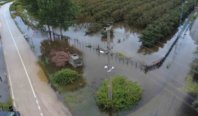 Çarşamba'da ikinci sel afeti: Çok sayıda ev ve tarlalar göle döndü,