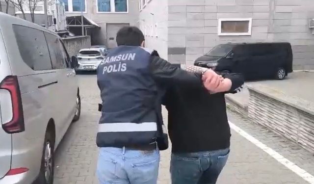 Samsun'da 8 yıl 4 ay hapis cezasıyla aranan şahıs yakalandı