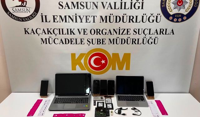 Samsun'da açık SİM kart operasyonu: 263 açık hat ele geçirildi