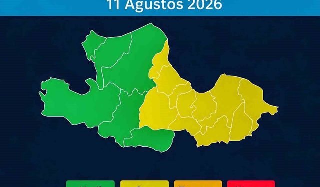 Samsun'un doğusuna 'sarı kodlu' yağış uyarısı