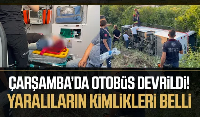 Samsun'daki kazada yaralıların isimleri belli oldu