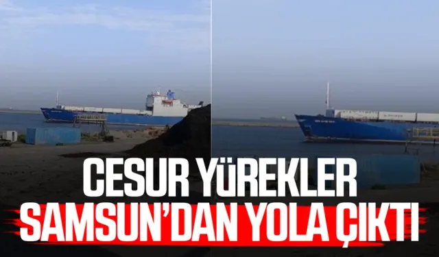 Cesur yürekler Samsun'dan yola çıktı