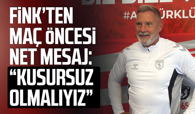 Thorsten Fink: 'Odağımız Fenerbahçe, hedefimiz galibiyet'