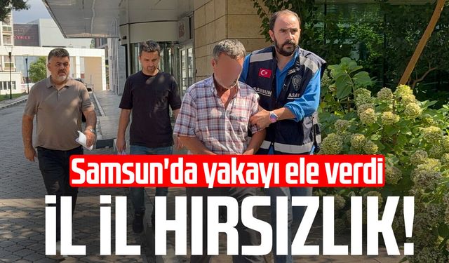 Samsun'da kuyumcudan 100 bin liralık ziynet eşyası çalan şahıs tutuklandı