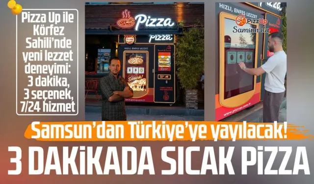 Samsun’dan Türkiye’ye yayılacak! 3 dakikada sıcak pizza