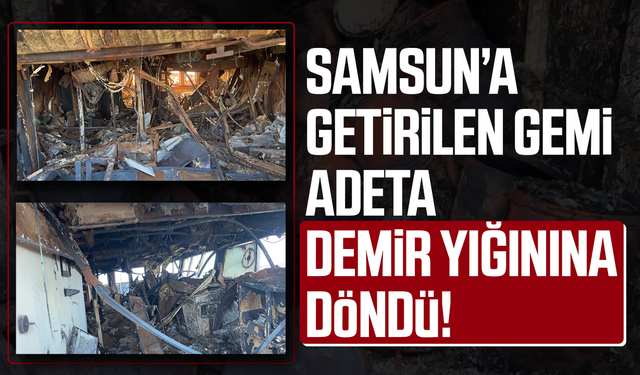 Dron saldırısına uğrayan geminin içi görüntülendi: Hasarın boyutu ortaya çıktı