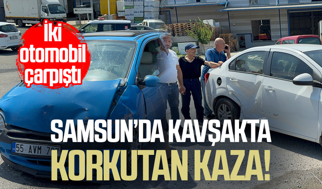 Samsun'da iki otomobil çarpıştı: 1 yaralı