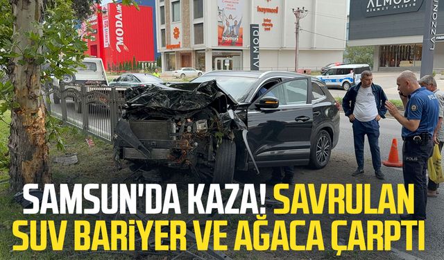 Samsun'da SUV araç ile otomobil çarpıştı: 2 yaralı