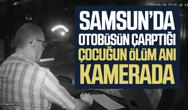 Otobüsün çarptığı 17 yaşındaki çocuğun ölüm anı kamerada