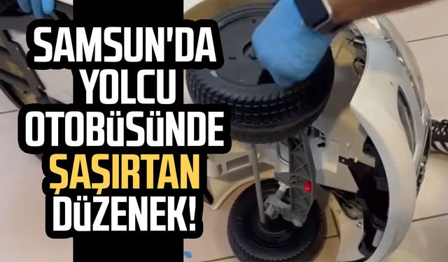 Samsun'da akülü çocuk aracının tekerleğine zulalanmış 705 gram metamfetamin ele geçirildi