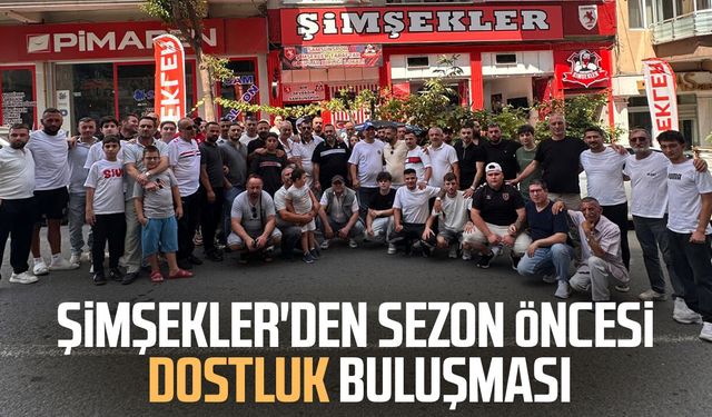 Şimşekler'den sezon öncesi dostluk buluşması